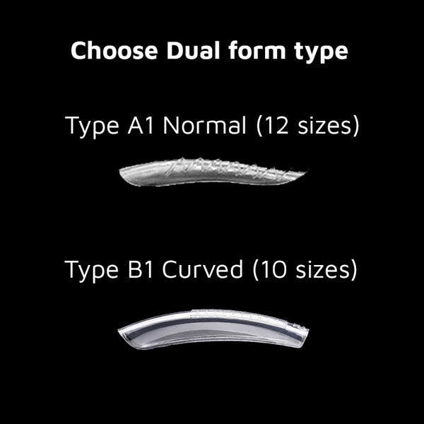 Glowtips Curved Style Dual Nail Forms 90pcs