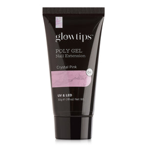 Glowtips Crystal Pink Poly Nail Gel 30g