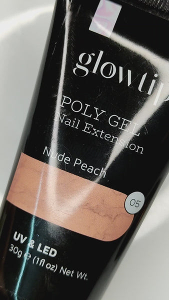 Glowtips Nude Peach Poly Nail Gel 30g