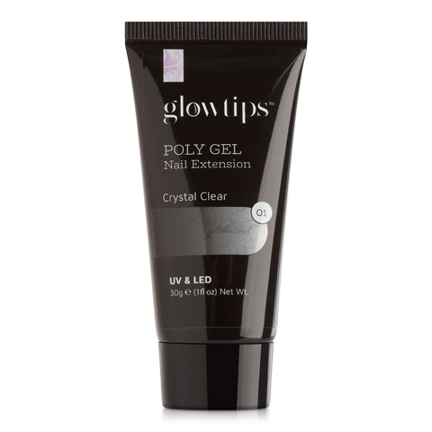Glowtips Crystal Clear Poly Nail Gel 30g