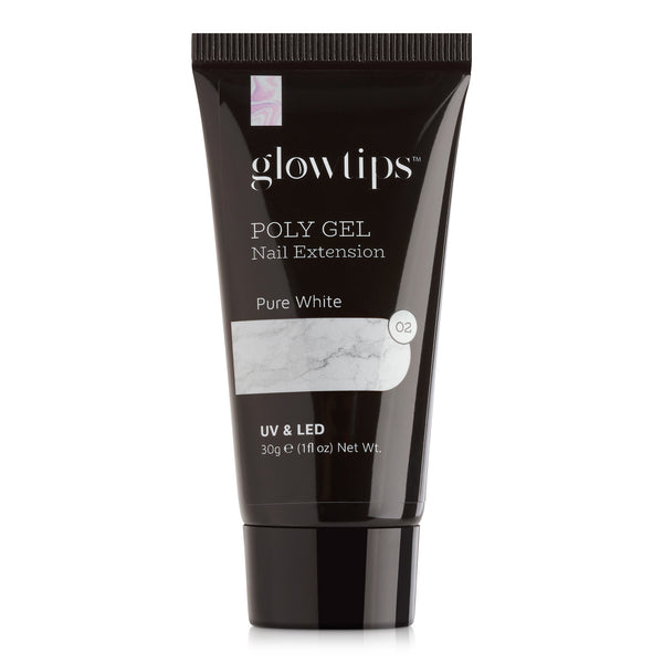 Glowtips Zuivere Witte Poly Nagelgel 30g