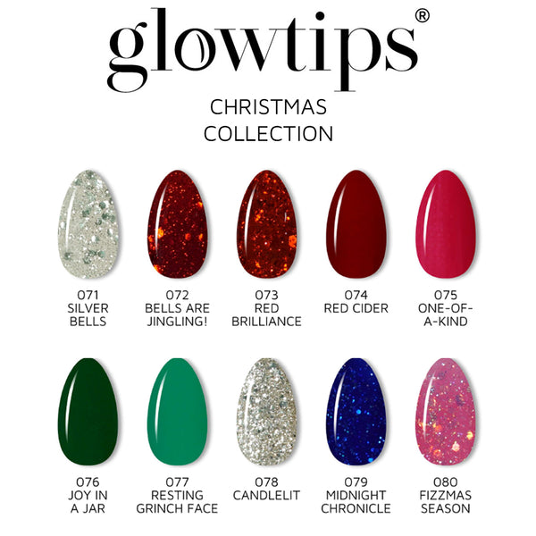 Glowtips Holiday Christmas Box 3PCS Gel Polish